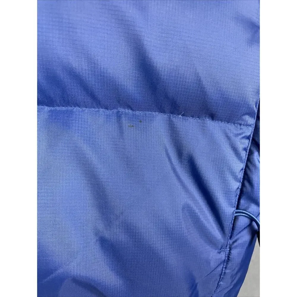 Gap Vest Men Small Blue Down Filled Puffer Zip Out Hood Pockets Gorpcore - Picture 2 of 16